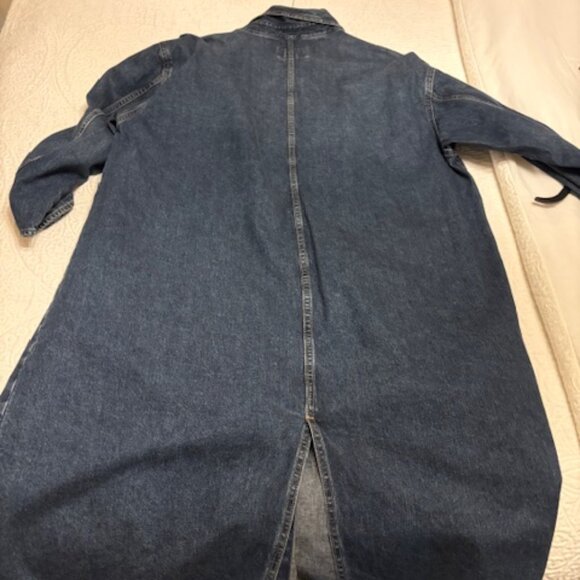 Gap Workforce Denim Trench LARGE - Picture 2 of 7
